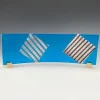 Aqua Double Square Sushi Plate