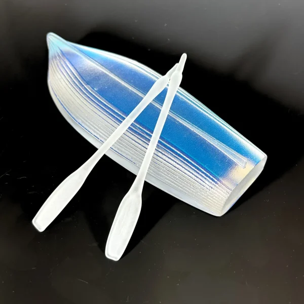Aural Glass Boat with Oars