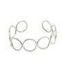 Circles Cuff Silver Bracelet