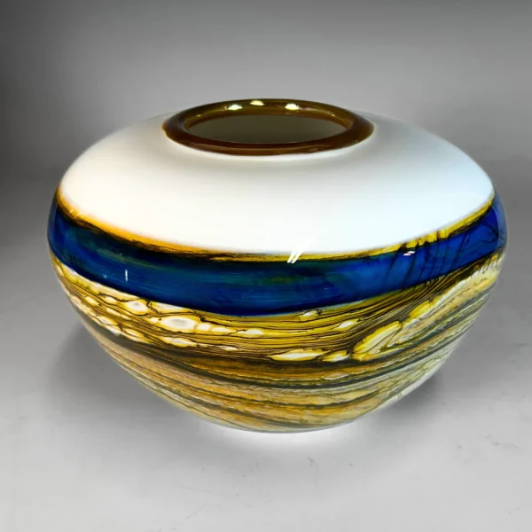 Coastal Glass Sphere Vessel Medium
