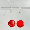 Glass Tab Earrings