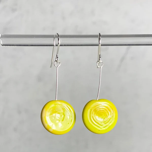 Glass Tab Earrings