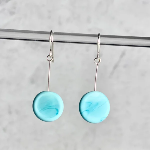 Glass Tab Earrings