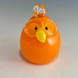 Handblown Glass Baby Owl
