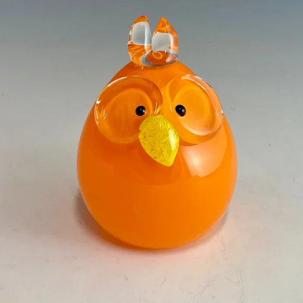 Handblown Glass Baby Owl