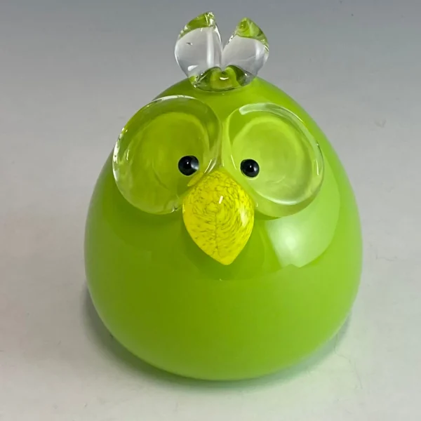 Handblown Glass Baby Owl