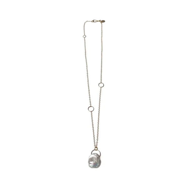 14k Gold Keshi Pearl Necklace