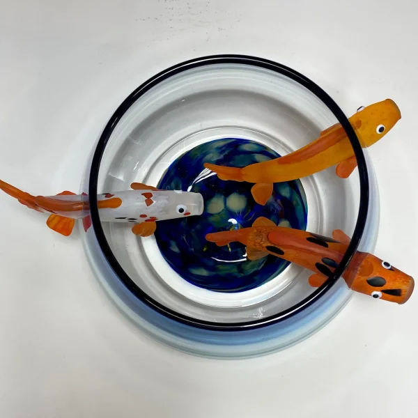 Koi Blue Fish Bowl