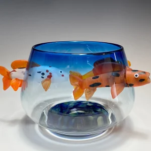 Koi Blue Fish Bowl