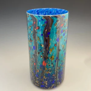 Large Ocean Forest Cylinder Vase