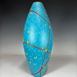 Large Torpedo Chrysocolla Vase