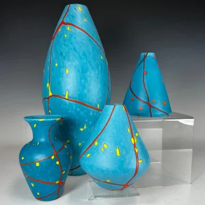 Large Torpedo Chrysocolla Vase