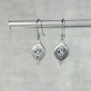 Raindrop Sapphire and Diamond Earrings