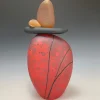 Red and Gold Tall Cairn