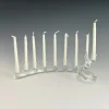 Spiral Menorah in Clear